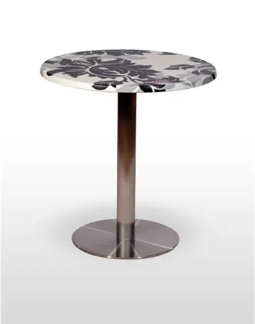 Mesa pie acero inoxidable PICASSO B INOX 45