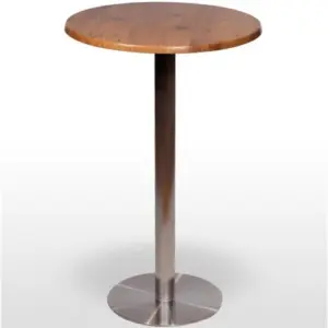 Mesa alta pie acero inoxidable PICASSO-H-B INOX 45