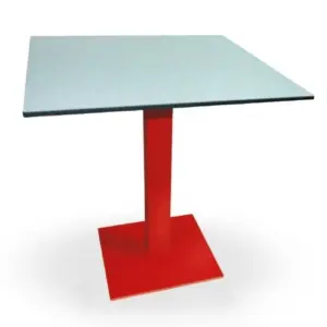Mesa pie epoxi base y columna carta colores PICASSO EP 40X40 C