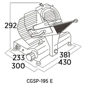 Cortadoras de fiambre CGSP EDENOX