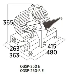 Cortadora de fiambre CGSP-220 E EDENOX