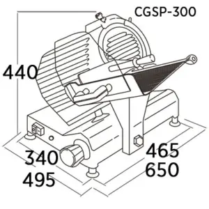 Cortadora de Fiambre Profesional CGSP-220 EDENOX