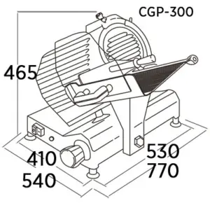 Cortadora de Fiambre Profesional CGP-300 EDENOX