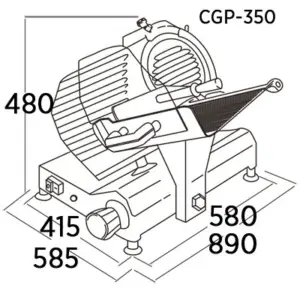 Cortadora de Fiambre Profesional CGP-330 EDENOX