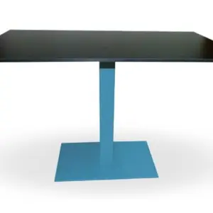 Mesa pie epoxi base y columna carta colores PICASSO EP 60X40 C
