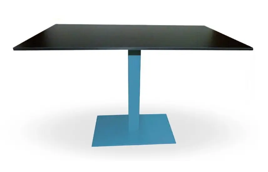 Mesa pie epoxi base y columna carta colores PICASSO EP 60X40 C