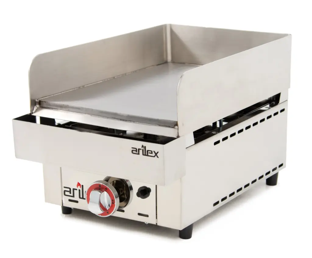 Frytops a gas de acero rectificado de 15 mm de 335x590x345h mm 35FRYGR(OUTLET)