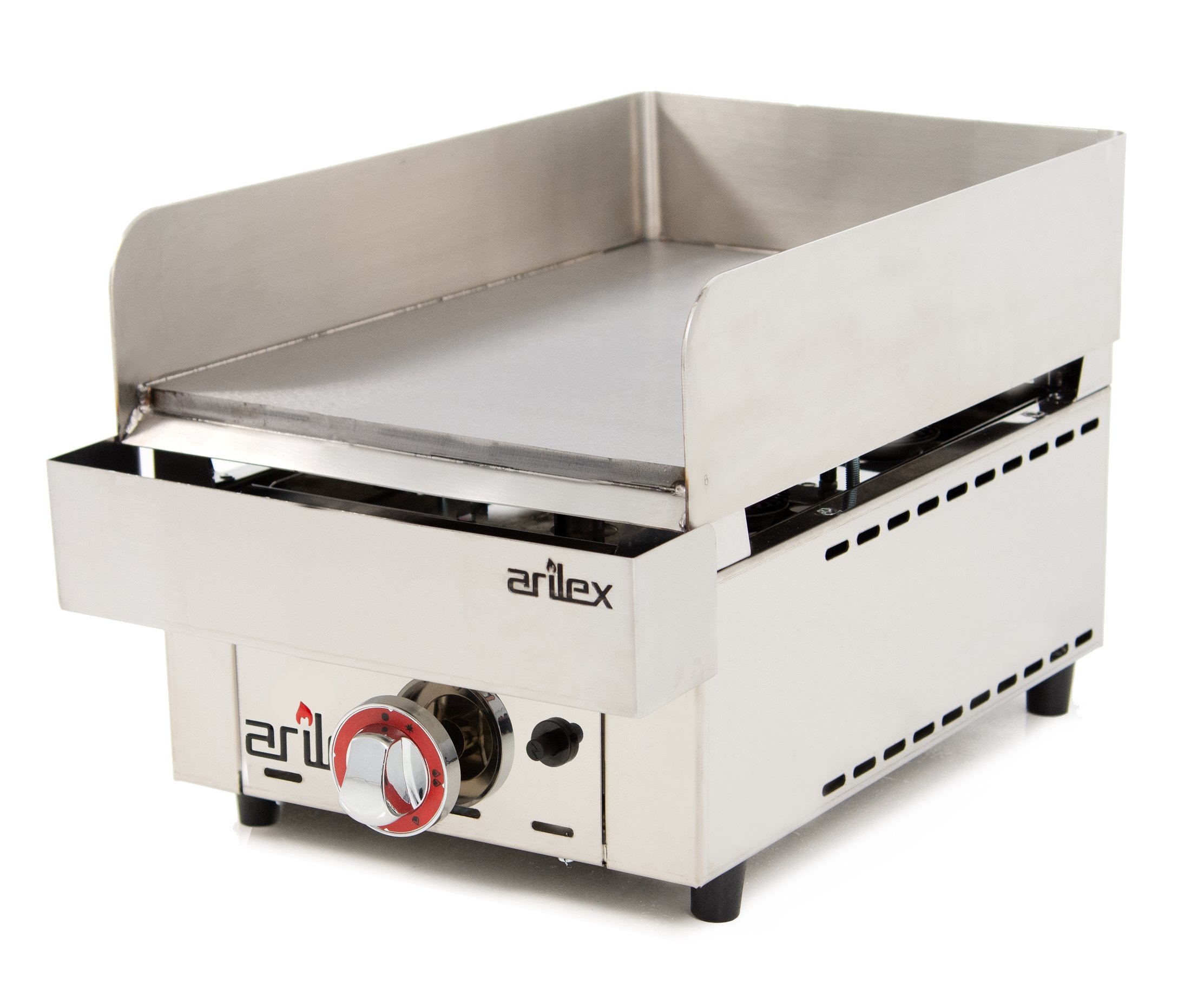 Frytops a gas de acero rectificado de 15 mm de 335x590x345h mm 35FRYGR(OUTLET)