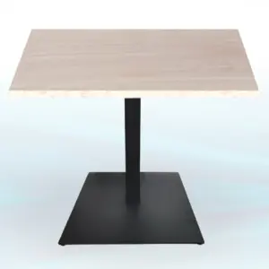 Mesa armazón epoxi negro PICASSO 66X66