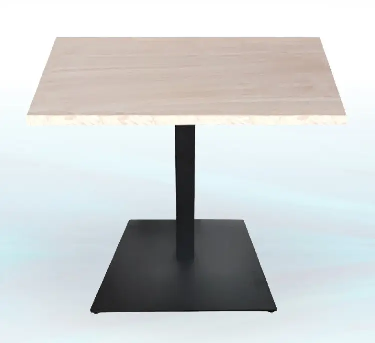 Mesa armazón epoxi negro PICASSO 66X66