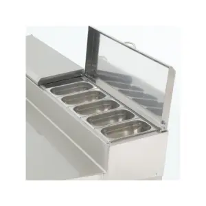 Mesa Refrigerada para preparación de ensaladas y pizzas Serie GN 1/1 MPGE2 EDENOX