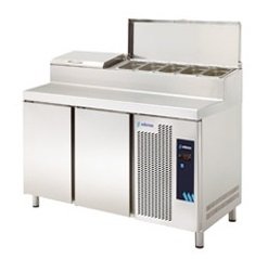 Mesa Refrigerada para preparación de ensaladas y pizzas Serie GN 1/1 MPGE2 EDENOX