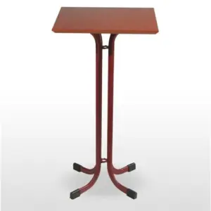 Mesa alta armazón metálico acabado epoxi carta colores MADISON-H