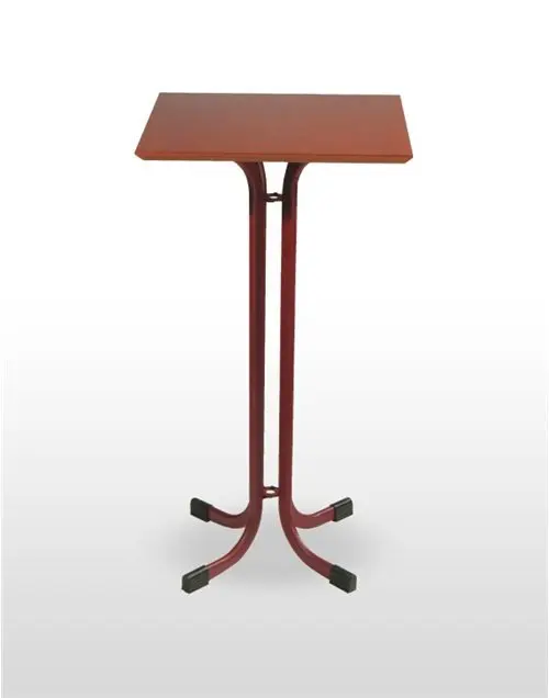 Mesa alta armazón metálico acabado epoxi carta colores MADISON-H