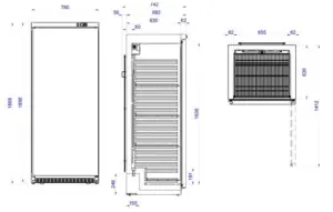 Armario refrigerado 248 litros APS-261 EDENOX