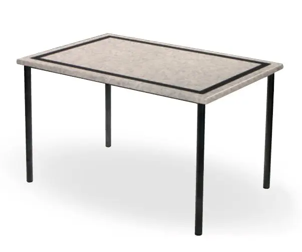 Mesa armazón metálico acabado epoxi carta colores TRADICIONAL-R