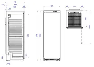Armarios Mantenimiento de Congelados 1 Puerta ANS-I EDENOX