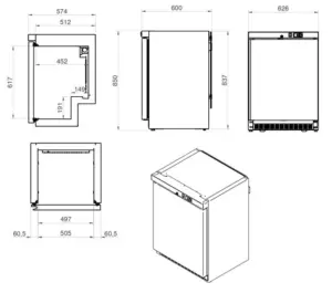 Armarios Mantenimiento de Congelados 1 Puerta ANS-I EDENOX