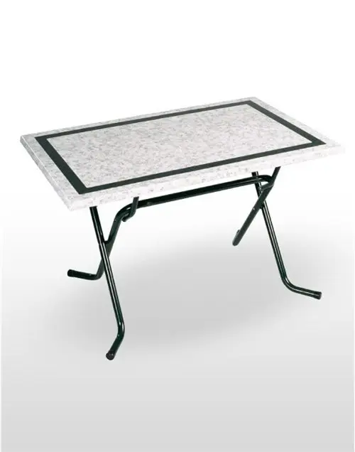 Mesa plegable armazón metálico acabado epoxi carta colores VARIATION-R