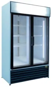 Armarios Refrigerados para exposición con Cabezal Luminoso de 2 puertas  APE-902 EDENOX