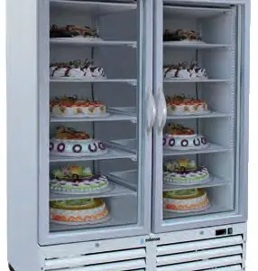 Armario Mantenimiento de Congelados para Exposición con cabezal iluminado de 2 puertas  ACE-902-C HC  EDENOX
