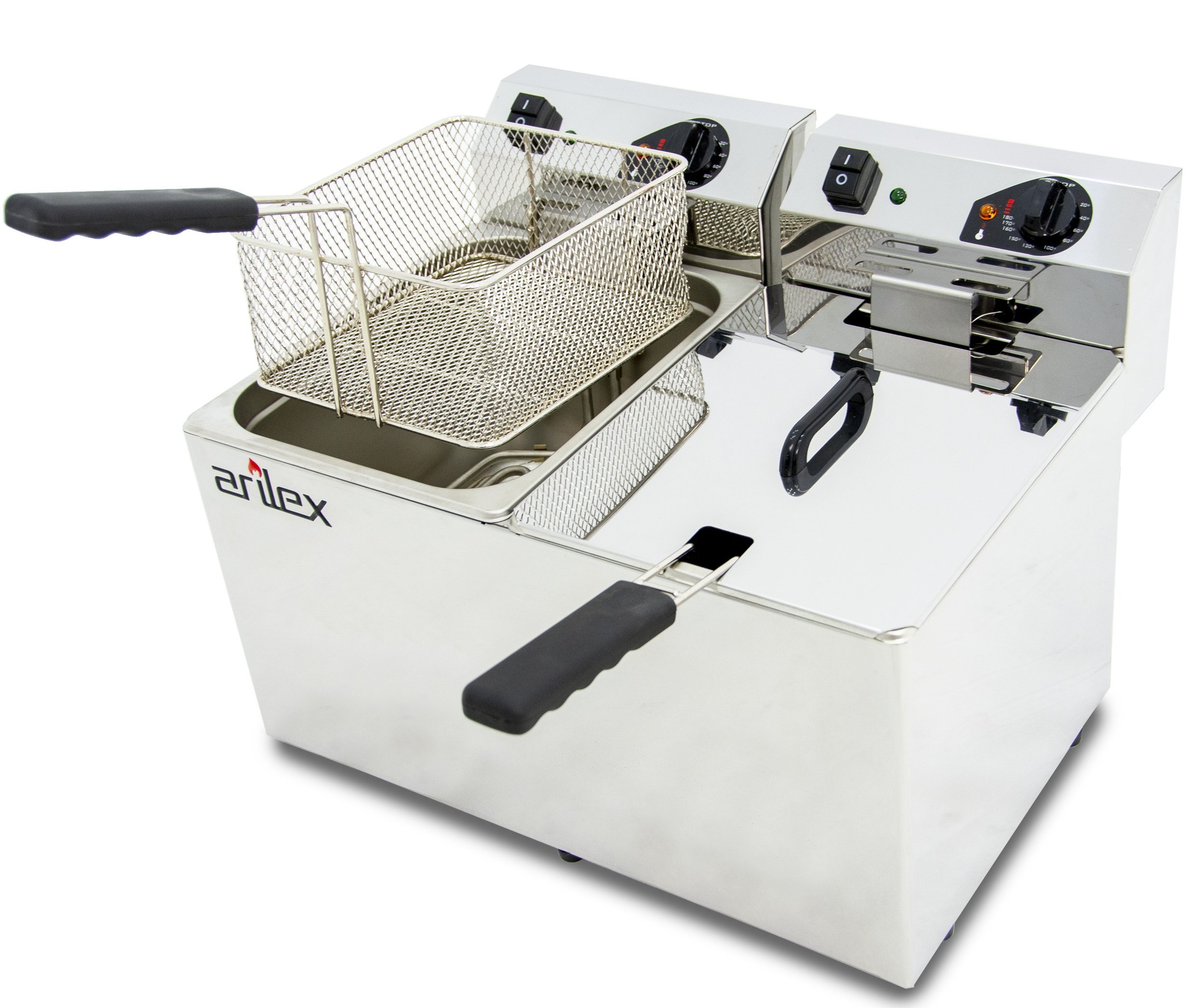 Freidora Eléctrica sin Grifo de Vaciado 10+10 Litros EVO1010
