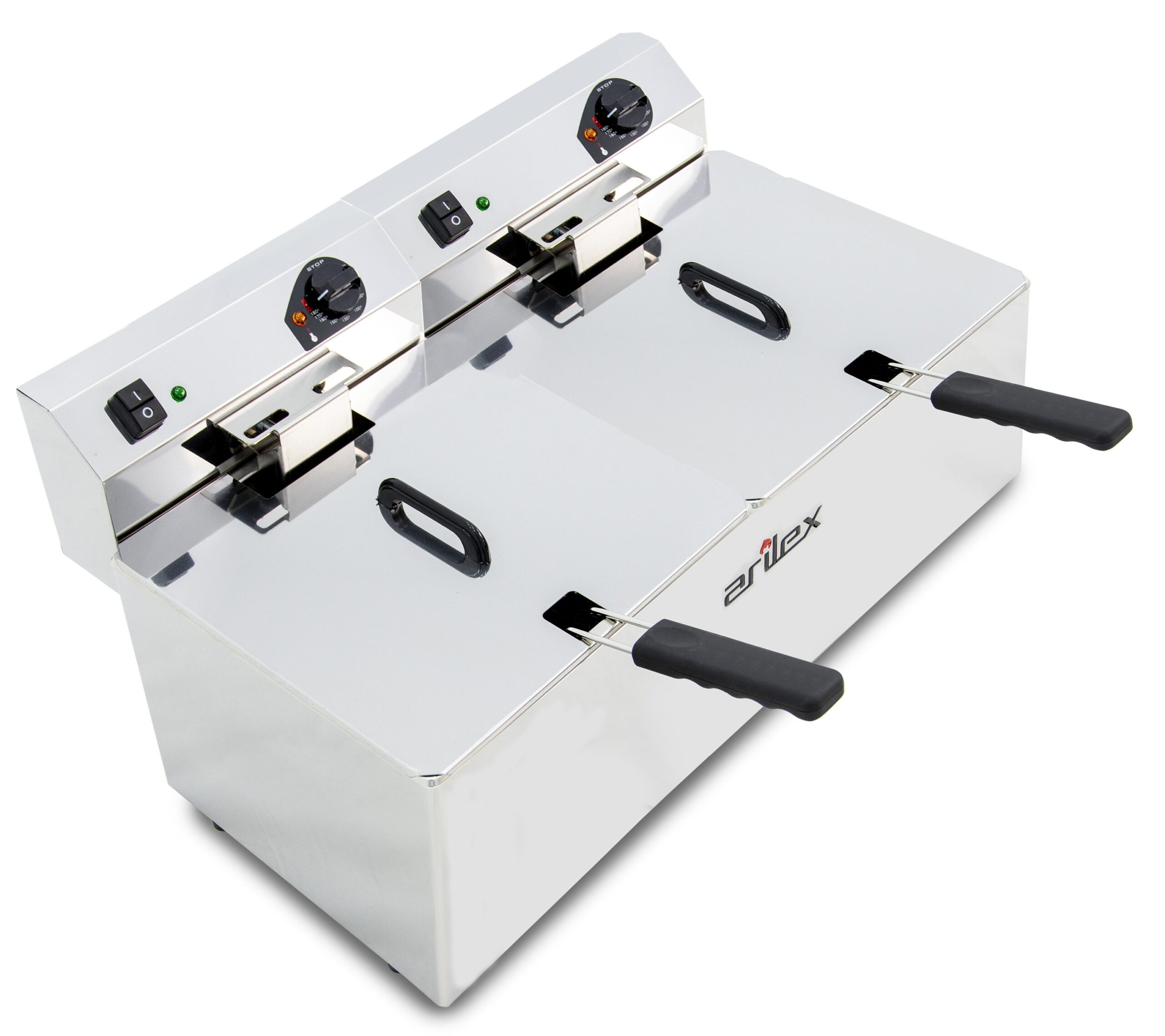 Freidora Eléctrica sin Grifo de Vaciado 12+12 Litros EVO1212