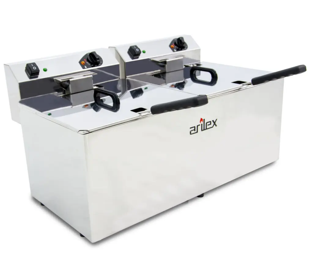 Freidora Eléctrica sin Grifo de Vaciado 12+12 Litros EVO1212