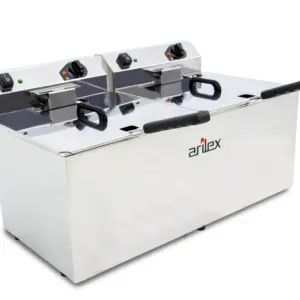 Freidora Eléctrica sin Grifo de Vaciado 12+12 Litros EVO1212