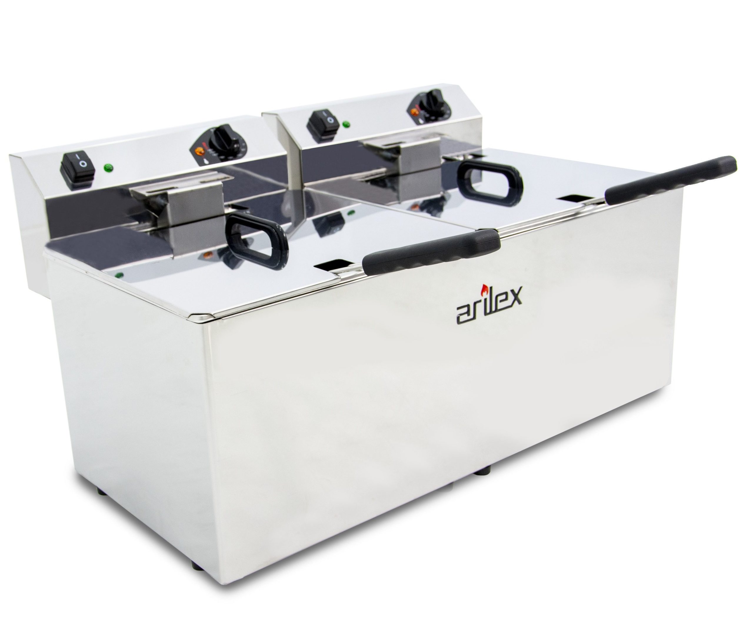 Freidora Eléctrica sin Grifo de Vaciado 12+12 Litros EVO1212