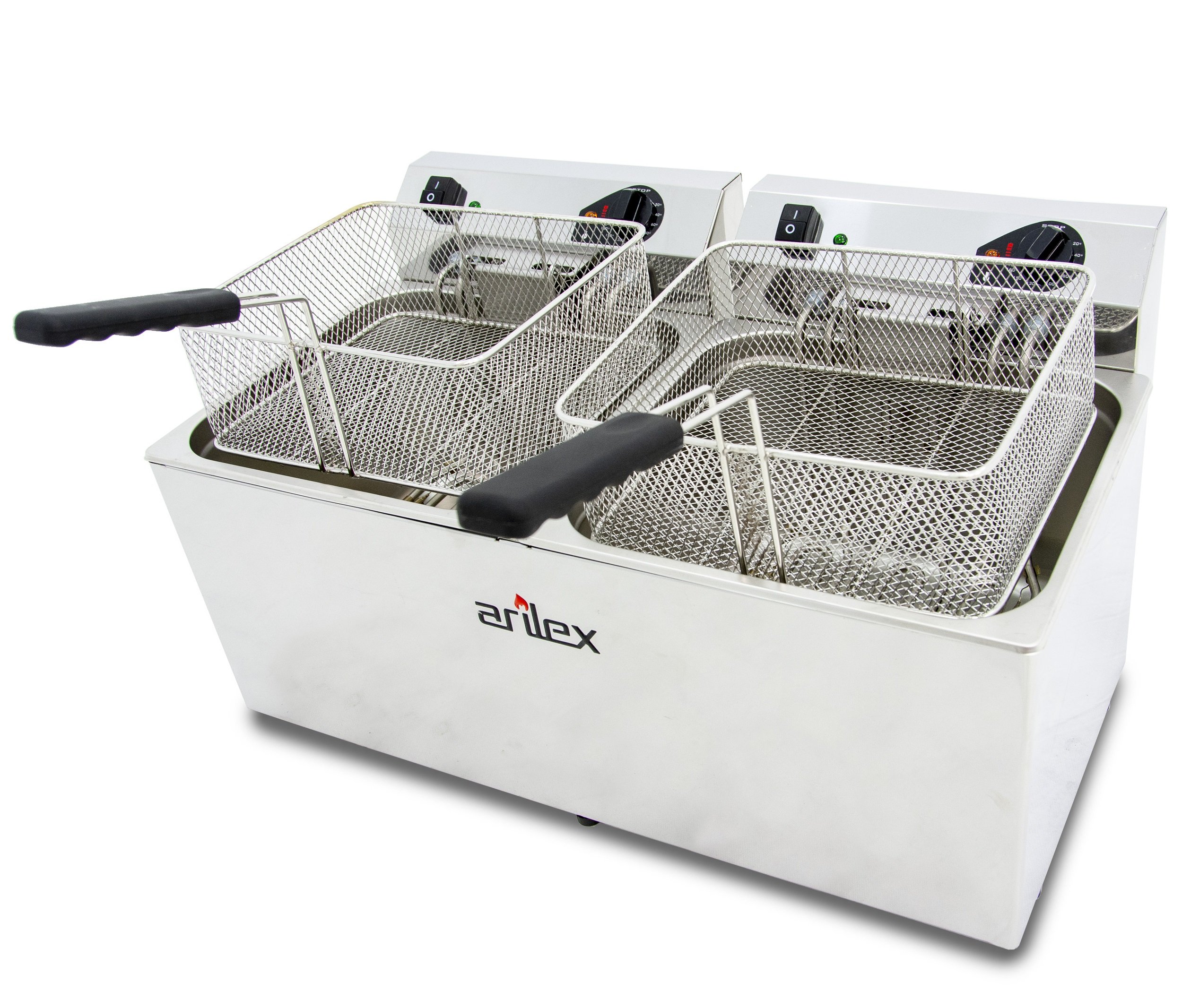 Freidora Eléctrica sin Grifo de Vaciado 12+12 Litros EVO1212TR