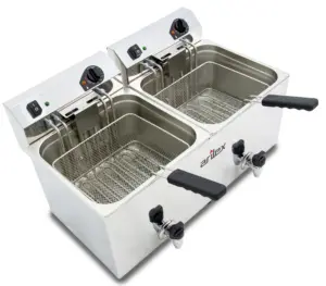 Freidora Eléctrica Trifásica Doble CON grifo de vaciado EVO1212GTR