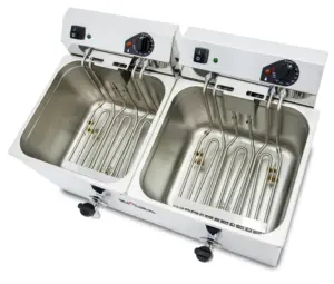 Freidora Eléctrica Trifásica Doble CON grifo de vaciado EVO1212GTR