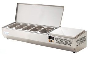 Vitrinas Refrigeradas de ingredientes para ensaladas y pizzas +4°C a +8°C  EI-VT  EDENOX