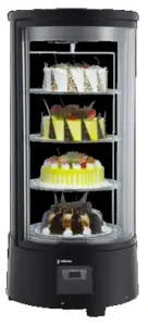 Vitrina Expositora Sobremesa de 72 litros 0°C a +10°C  VEPS-72  EDENOX