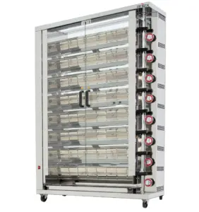 Asador de pollos a gas de 8 espadas 8ASPG