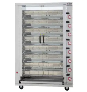 Asador de pollos a gas de 8 espadas 8ASPG