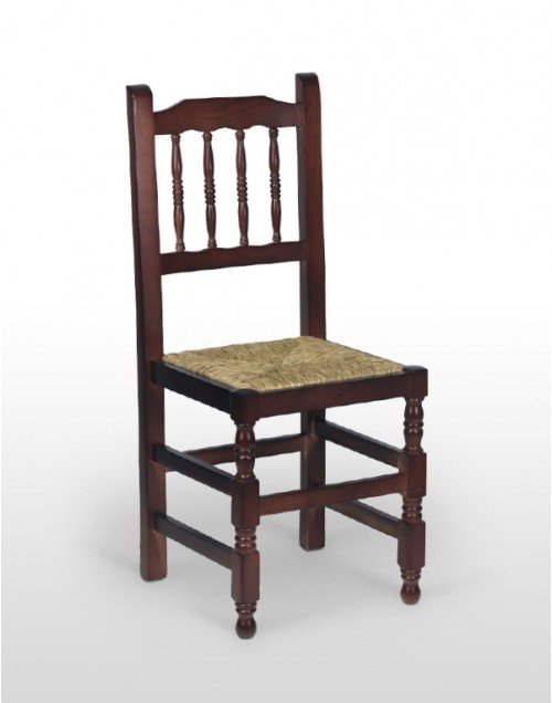 Silla de Madera de pino con asiento de Enea CASTELLANA