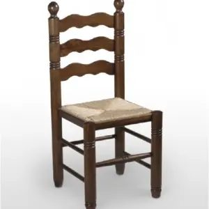 Silla de Madera de pino con asiento de Enea RÚSTIKA