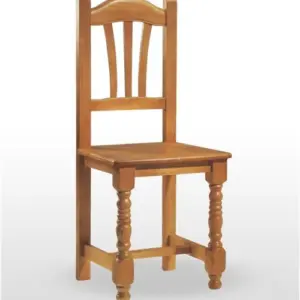 Silla de Madera de pino con asiento de Enea CASTELLANA