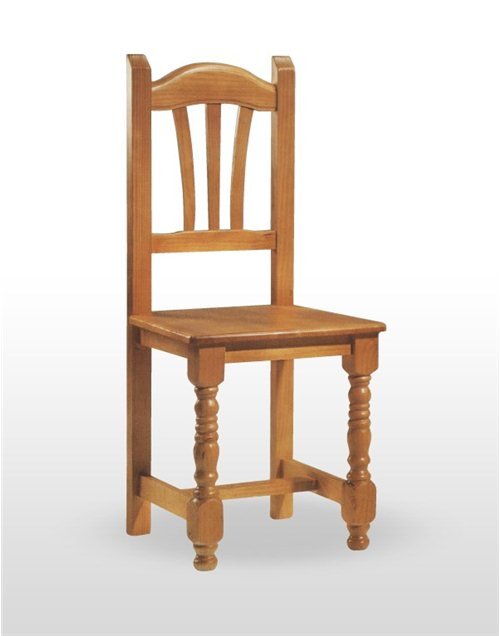 Silla de Madera de pino con asiento de Enea CASTELLANA
