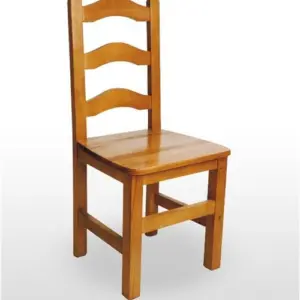 Silla de Madera de pino con asiento de madera PRAGA