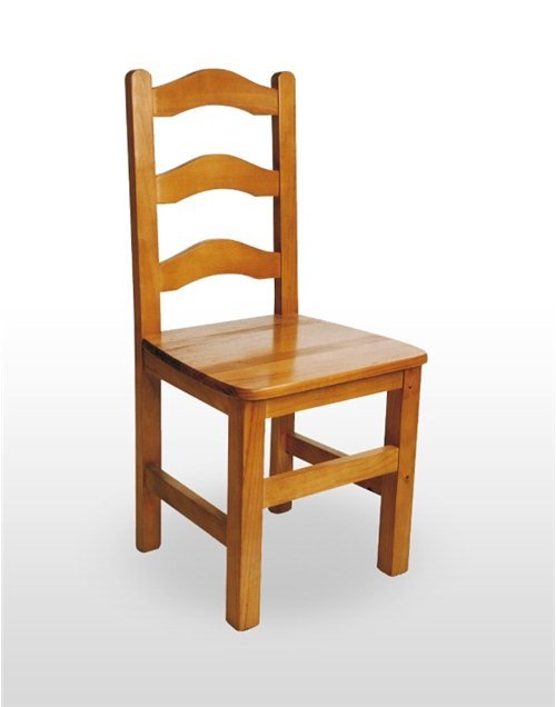 Silla de Madera de pino con asiento de madera PRAGA