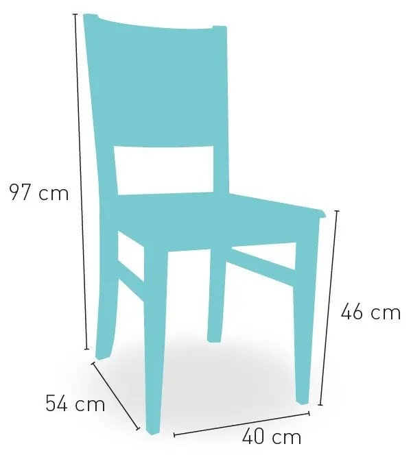 Silla de Madera de pino macizo acabado barniz con asiento en diferentes acabados RIOJA