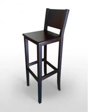 Taburete de Madera de pino macizo acabado barniz con asiento en diferentes acabados TABURETE MESÓN