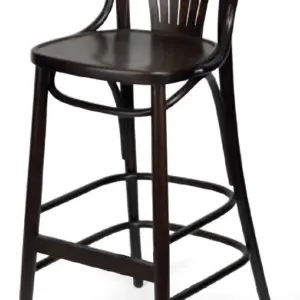 Silla de Madera de haya barnizada en tono Nogal 05 CLÁSICA