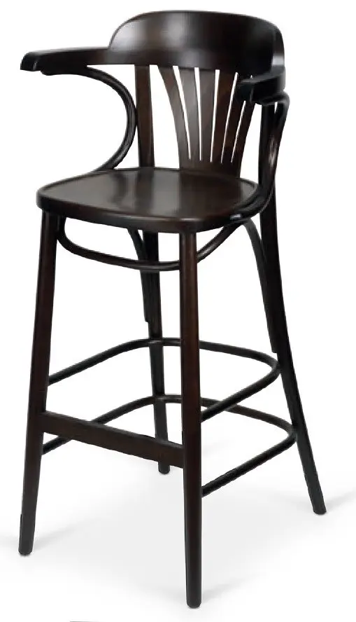 Silla de Madera de haya barnizada en tono Nogal 05 CLÁSICA