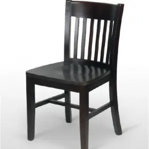Silla de Madera de haya barnizada en tono Nogal 05 CLÁSICA