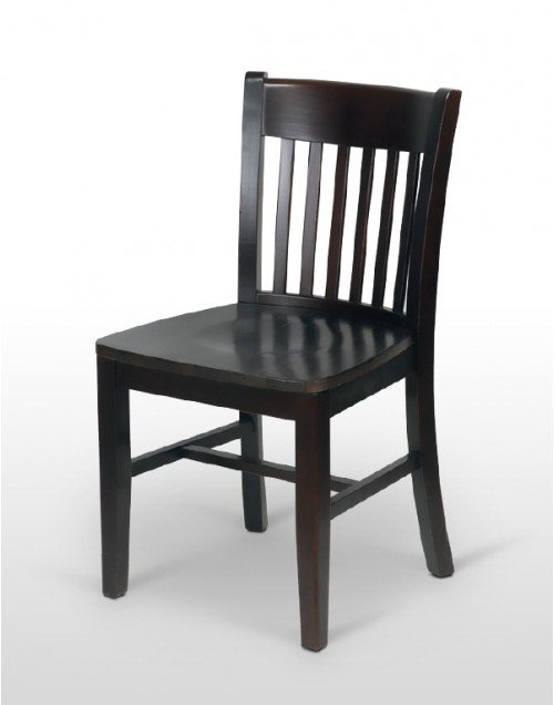 Silla de Madera de haya barnizada en tono Nogal 05 CLÁSICA