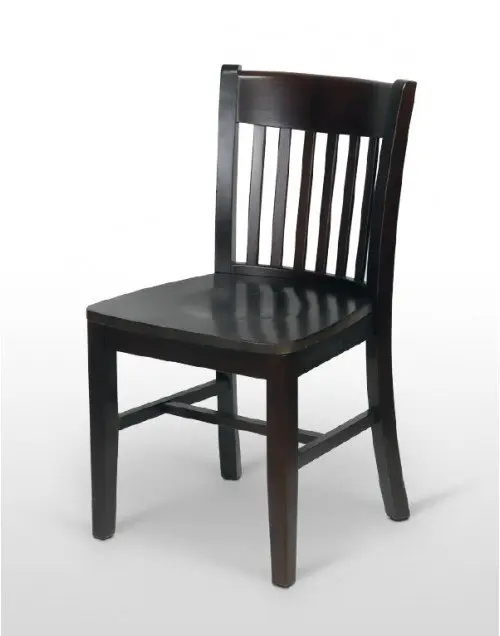Silla de Madera de haya barnizada en tono Nogal 05 CLÁSICA